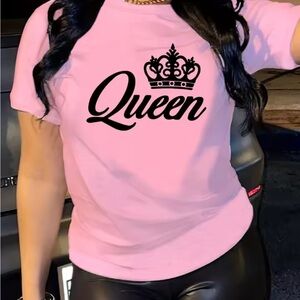 Pink 'Queen' Graphic Tee